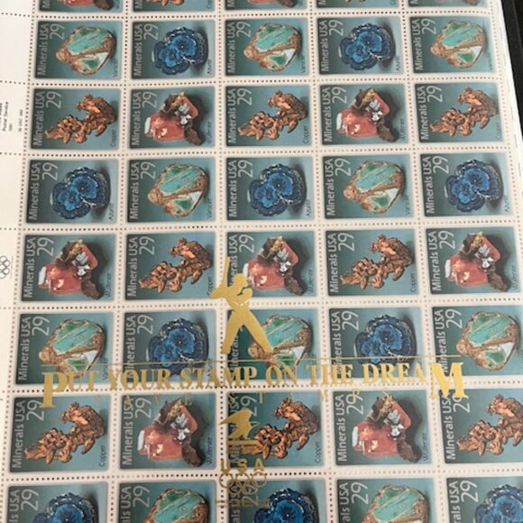 Several sheets of vintage 1988 Olympic Stamp Collection printed 1991 / 501 total - Picture 5 of 13